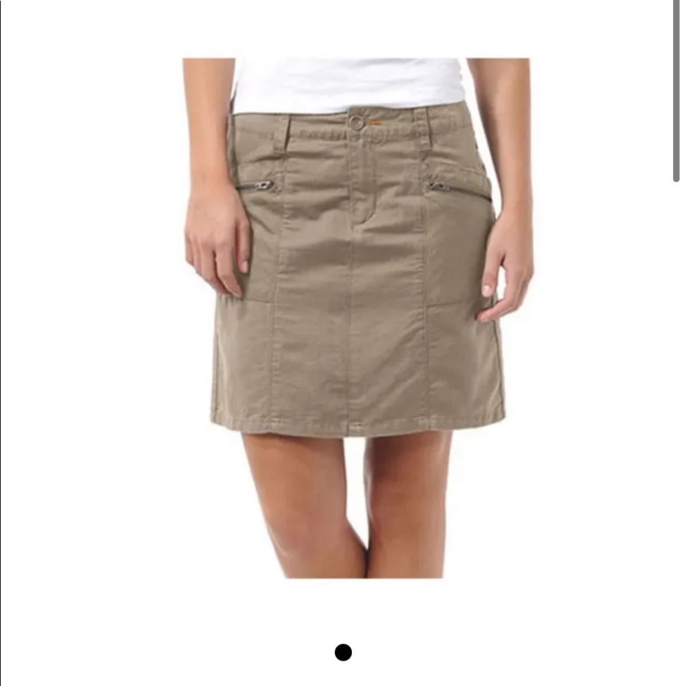 Horny Toad Linen Blend Skirt Blue Steel Size 2